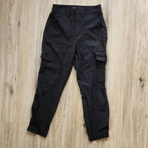 Cargo Jogger Crop Pants Black Size 4 Banana Republic
